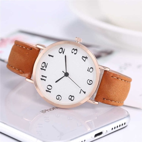 *BERONIA* Simple Brown Quartz Fashion Watch - Picture 4 of 5